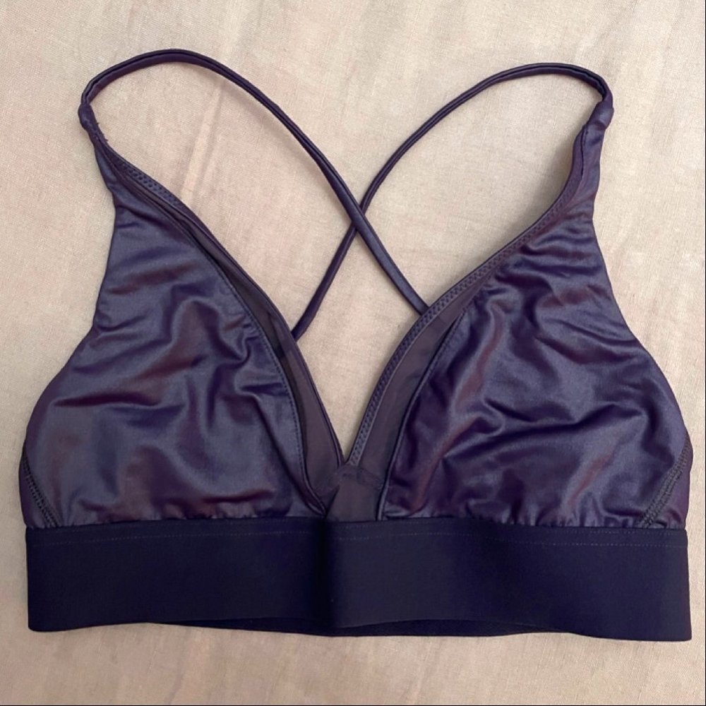 Victoria's Secret Purple Triangle Sports Bra - XS